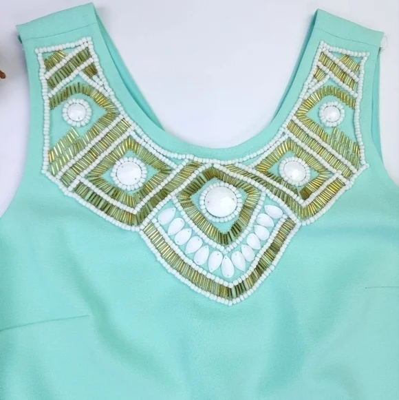 Lilly Pulitzer Pastel Beaded Dress Size Xs - Picture 11 of 13
